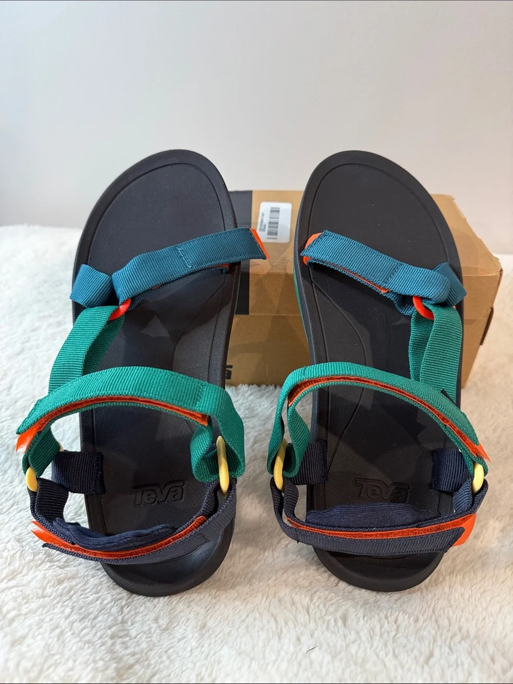 Teva Youth 7 Green, Teal & Orange Sport Sandals 104